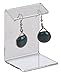 Displays2go Earring Display Stands Single Pair (18 Pack Includes 6 Large, 6 Medium, 6 Small), Clear Arcylic