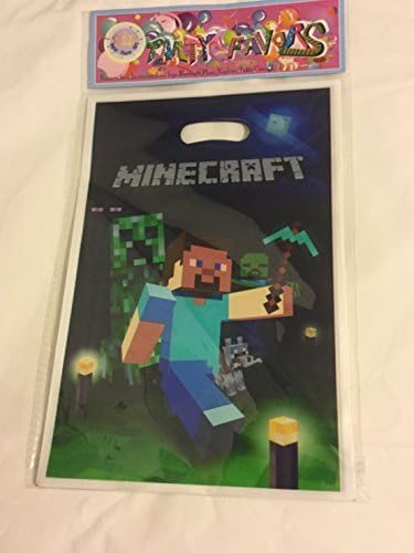 Minecraft Party Loot Lolly Bag. Boy Party Mine Craft Minecraft X 10