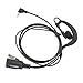 Lot 2 x Coodio G-Shape Earpiece Police Security Headset inline PTT Mic Microphone For 1 Pin Motorola Talkabout 2 Way Radio Walkie Talkie