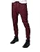 JD Apparel Men's Slim Fit Harem Drop Croptch Joggers M Burgundy