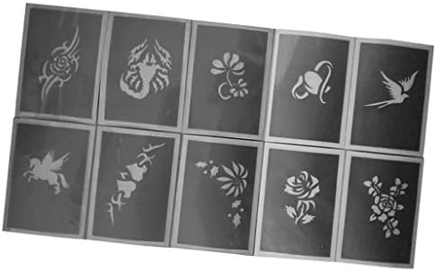 フェイスペイント テンプレート 当店一番人気 ステンシル ボディアート 教会用 柄テンプレート 10個入り