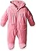 Calvin Klein Baby Girls' Hooded Velour Pram with Lace, Pink, 0-3 Months