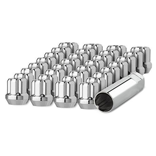 DPAccessories 32 クロム 9/16 18 クローズドエンド XL バルジ ドングリ ラグナット コーンシート 並行輸入品 : DPAccessories Chrome 9⁄16-18 Lug Nuts - Closed End XXL