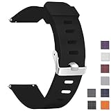 Vetoo Watch Band, Quick Release Silicone Watch Bands, Choose Color and Width 18mm, 20mm, 22mm, Rubber Replacement Band for Traditional & Smart Watch