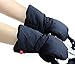 ROOCA Stroller Hand Muff - Winter Waterproof Anti-freeze Gloves - Warm fur fleece Gloves for Parents and Caregivers.(Black)