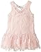 Pippa & Julie Girls' Little Pink Floral Mesh Float Dress
