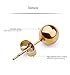 Jstyle Stainless Steel Mens Womens Ball Stud Earrings for Women Round 2-7mm 6 Pairs