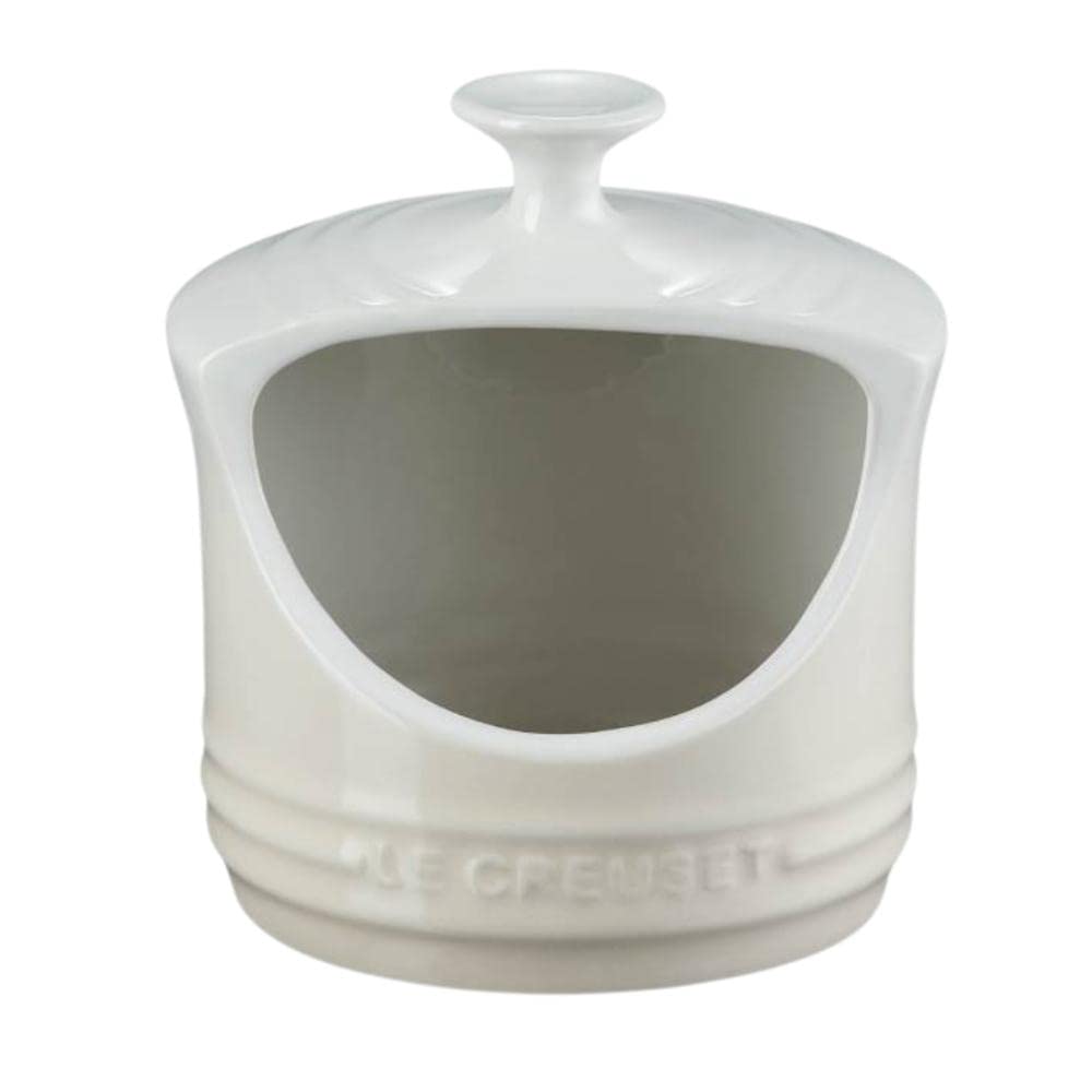 Le Creuset Enamelled Stoneware Salt Pig, 0.3 litres, Meringue, 70811107160002