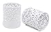 EasyPAG Metal Round Pencil Holder 2 Pack Pen Cup Holders Organizer for Desk, White
