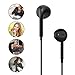 NCLINGLU, 2-Pack 3.5 mm Premium Earphones Headphone, [Stereo Mic Remote Control], Compatible iPhone iPad iPod Samsung Galaxy [Black]