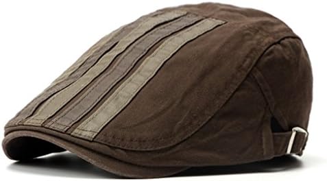 Cdrox Men's Plaid Newsboy Cap Hat Stripe Pattern Berets Caps Mixed Colors