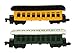 Safari Ltd Steam Train TOOB With 10 Connectable Hand Painted Figurines, Including Steam Engine, Log Car, (2) Passenger Cars, (3) Box Cars, a Caboose, Water Tower and Train Station.