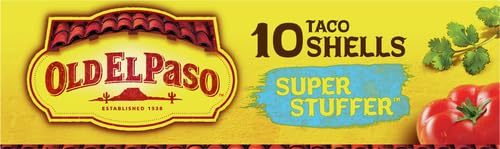 OLD EL PASO EXTRA LARGE SUPER STUFFER TACO SHELLS, MEAL PREP, 10 CT, 6.6 OZ