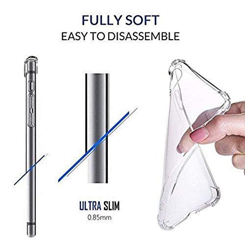 Ankirant® Back Case Cover for Xiaomi Mi Redmi Note 5 pro (Bumper Corner Soft Silicon Shockproof Flexible) - Transparent