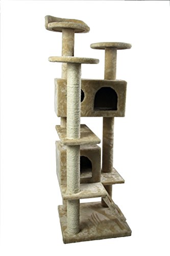 image for HIDING CAT TREE Nice Tower Condo Furniture Scratch Post Kitty Pet Hous