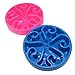 Fanxieast Slow Feeder Dog Bowl, 2 Pack of Fun Interactive Pet Food Dish,Anti Choking Slow Eating,Bloat Stop Puppy Swirl Puzzle for Healthy Diet Eating Habit (2 Pack, Blue&Red)