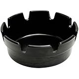 Melamine Ashtray Black Cigarette Pub Plastic Ashtray Outdoor Garden Ashtray PK 10