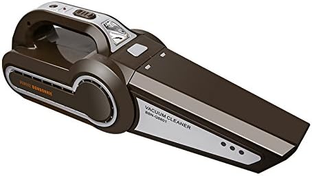 TOYOSO Upgraded Version Car Multi-functional Vacuum Cleaner; DC 12-Volt 120W Wet&amp;Dry Handheld Auto Vacuum Cleaner; 120W Air Compressor/Inflator with Emergency Light and Precise Tyre Gauge(Brown)