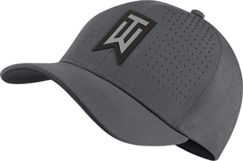 Nike Golf Men's 2017 TW Classic 99 Statement Cap, Dark Grey/Anthracite/Dark Grey, Small/Medium