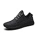 Nepretty Casual Fashion Sneakers Breathable Athletic Running Sports Shoes Men Women Unisex Couple, All Black