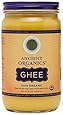 Ancient Organics Ghee, Organic Grass Fed Ghee Butter – Gluten Free Ghee, Clarified Butter, Vitamins & Omegas, Lactose Reduced, 100% Certified Organic, Kosher, USDA Certified – 32 Fl Oz (Pack of 1)