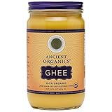 Ancient Organics Ghee, Organic Grass Fed Ghee Butter – Gluten Free Ghee, Clarified Butter, Vitamins & Omegas, Lactose Reduced