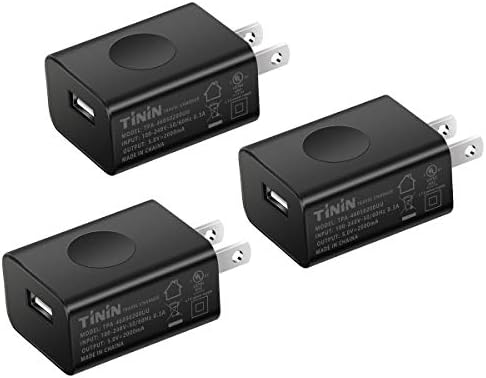 3-Pack USB Wall Charger Adapter, 5V/2A Power Adapter Universal Travel Charger USB Plug(CE FCC UL Certified)Tablet Phone Charger For Apple Iphone Ipad Samsung Galaxy Google Nexus LG HTC Moto etc TININ