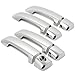 MaxMate Fits 07-13 Toyota Tundra Crew Max/08-13 Sequoia Chrome 4 Doors Handle Cover W/O Passenger Side Keyhole