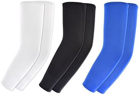 KOVISS 3 pairs Sun Protective UV Cover Arm Sleeves Athletic Sport