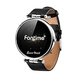 Fantime Round Dial Display Bluetooth Wrist Smart Watch with Voice Gesture Control - Silver