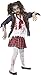 Smiffy's Tween's Zombie School Girl Costume, Tartan Skirt, Jacket, Mock Shirt and Tie, Serious Fun, Ages 12+, 43025