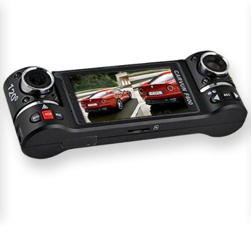 inDigi Dash Cam 2.7" TFT LCD Dual Camera Rotated Lens Car DVR w/IR Night Vision - New