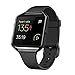 GHIJKL for Fitbit Blaze Slim Bands with Frame, TPU Replacement Sport Strap with Black Frame for Fitbit Blaze Smart Fitness Watch, Large Small, Black