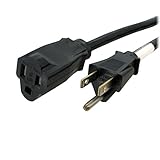 StarTech.com 6 ft Power Extension Cord - NEMA 5-15R to NEMA 5-15P - 16 AWG Power Extension Cable Cord - 125 Volts at 13 Amps - SJT - 6ft