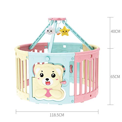 ー品販売 ベッドガードフェンス B07jpd7zr1 赤ちゃんフェンスクロールマットhdpe素材多機能屋内家庭用安全バー 高さ65 Cm 赤ちゃんの囲い 新作入荷 Belmarkbh Com