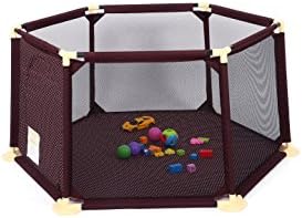 Safety Fence Baby/pet Play pen Portable Playard Indoor and Outdoor 6 Panel 142 inch W