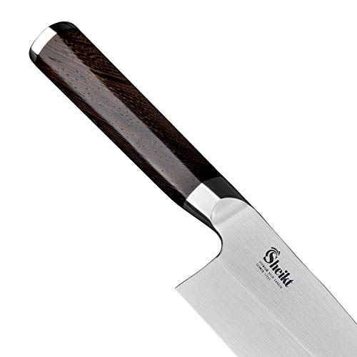Sheikt Cutlery 7 Inches Deba Knife Japanese Sushi Chef Knives German