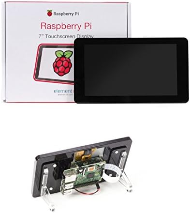 MakerBright Official Raspberry Pi 7" Touchscreen w/Pimoroni Black LCD Stand