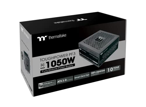 Thermaltake Toughpower Pf3 1050 Watt/Atx 3.0 / Native Pcie 5/100% Japanese Capacitors/ 80 Plus Platinum/Fully Modular Pc Power Supply - View 12
