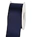 Laribbons 2 inch Wide Double Face Satin Ribbon - 25 Yard (370-Navy)