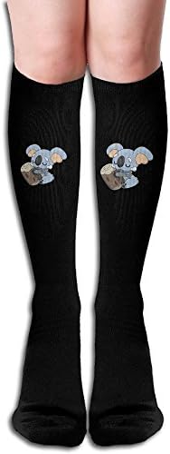Smartr Komala BlackRed Knee High Socks Performance Stockings For Men And Women,19.6inch