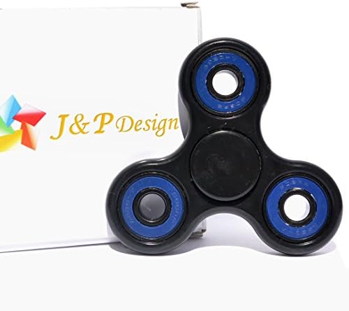 JPDesign Tri Fidget Hand Spinner Toy for Stress and Anxiety Relief (Blue)