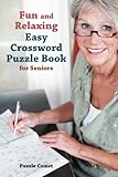 Fun and Relaxing Easy Crossword Puzzle Book for Seniors by Puzzle Comet