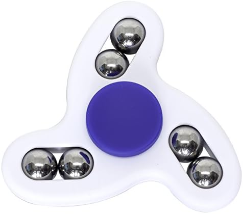 ILoveFidget Tornado Spinner, Hand Spinner Fidget Edc, Abs Plastic with Stainless Steel Balls, R188 Bearing, spin up 4 min, small light safety best for children and kids, adhd autism anxiety (White)
