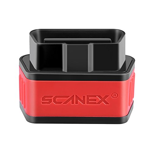 Bluetooth OBD2 OBDII Car Scanner, ScanEx Bluetooth Car Diagnostic Scan Tool Adapter Check Engine Light Code Reader for iOS Android Windows Devices