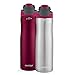 Contigo AUTOSEAL Chill Stainless Steel Water Bottles, 24 oz, SS/Very Berry & Very Berry, 2-Pack
