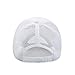 Boomboom Baseball Caps, Women Men Unisex Mesh Snapback Hip Hop Flat Hats Baseball Caps (White)