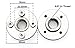 Flush Mount Adapter 5/8-11 Flange for Diamond Diamond Saw Blades-2 Pcs Set