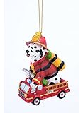 Fire Dog Dalmatian Resin Hanging Christmas Ornament