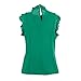 Soly Tech Women Summer Sleeveless Office Work Casual T-Shirt Tops Blouses Green